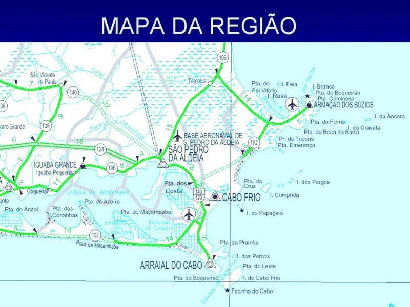 карта КАБО-ФРИО (Cabo Frio)