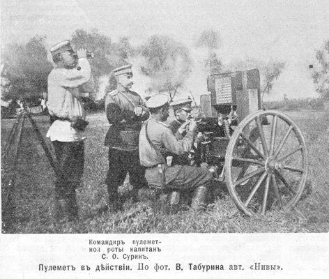 старые фотографии русско-японская война пулемет в действии