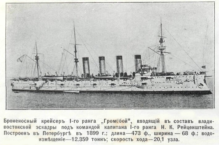 русско-японская война владивостокская эскадра - крейсер Громобой